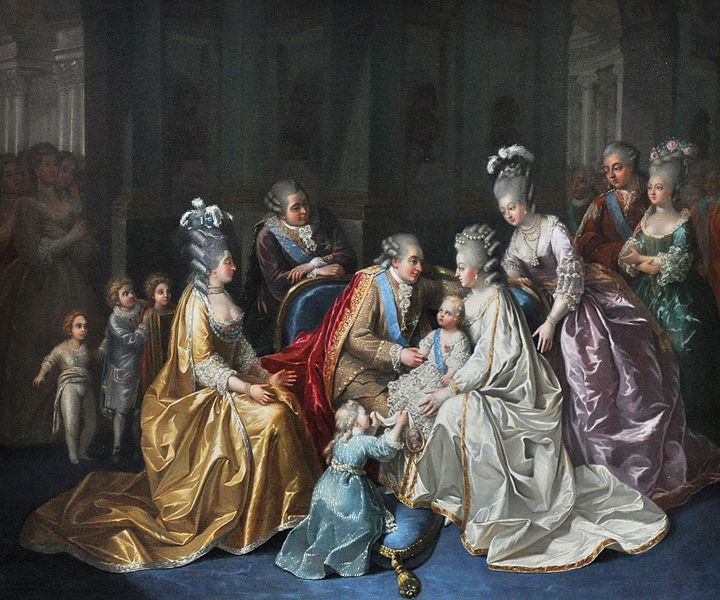 The Royal family around Louis Joseph, Dauphin of France, in 1782